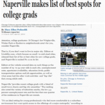 Naperville makes a list of best spots for college grads